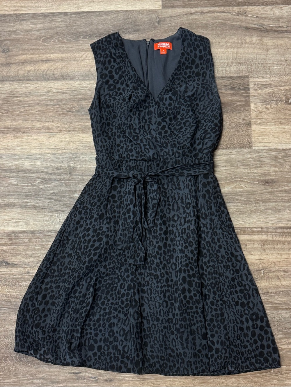 Kirna Zabete Target Leopard Black Tie Dress Women’s 4